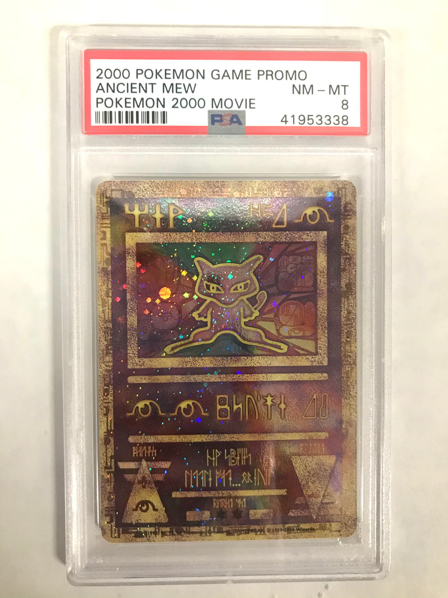 Pokemon 2000 Movie Promo Ancient Mew PSA NM Mint 8 3338 Cards and Comics Central Pokemon 2000 Movie Promo Ancient Mew PSA NM Mint 8 3338 Cards and Comics Central