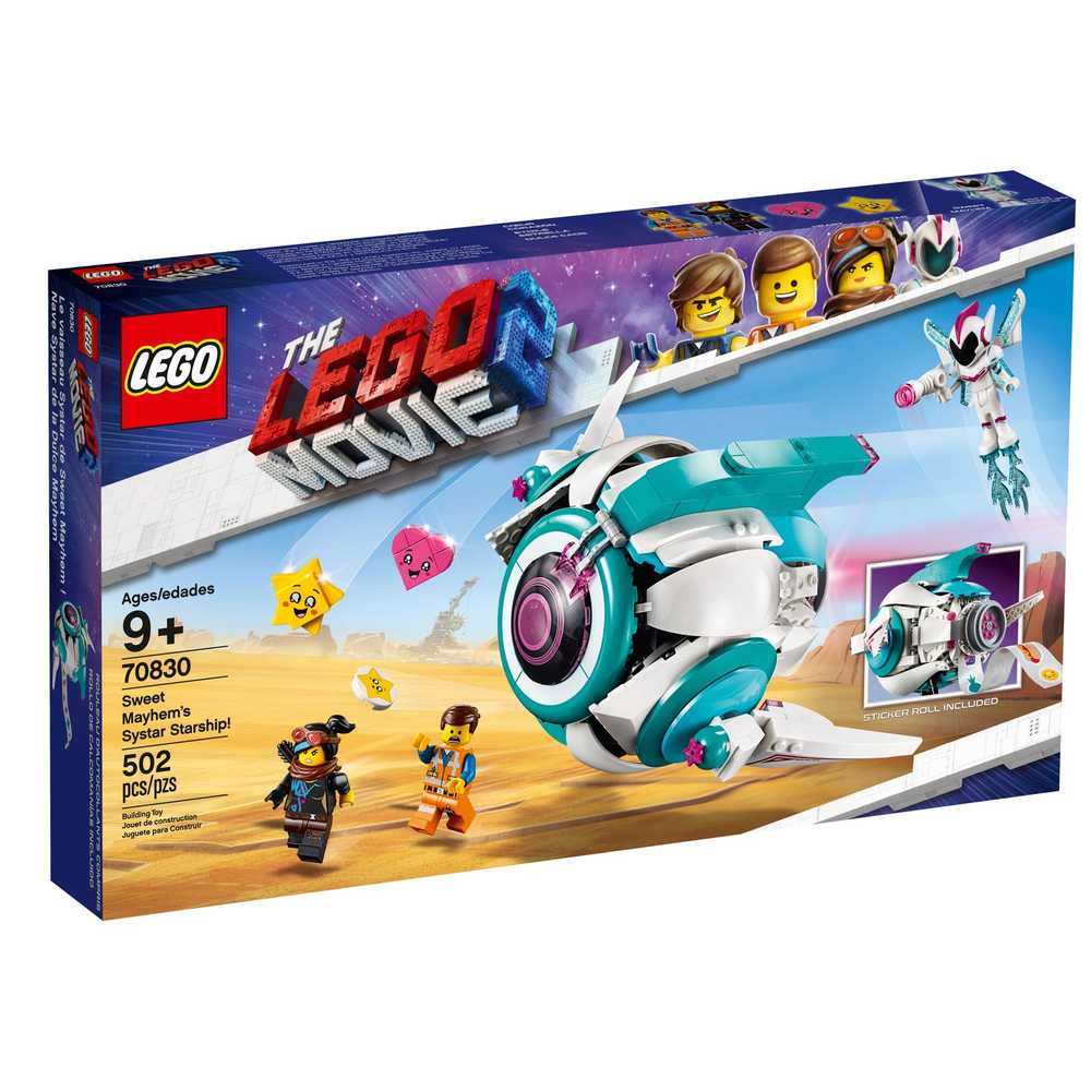 LEGO THE LEGO MOVIE 2 SWEET MAYHEM'S SYSTAR STARSHIP 70830 – Cards