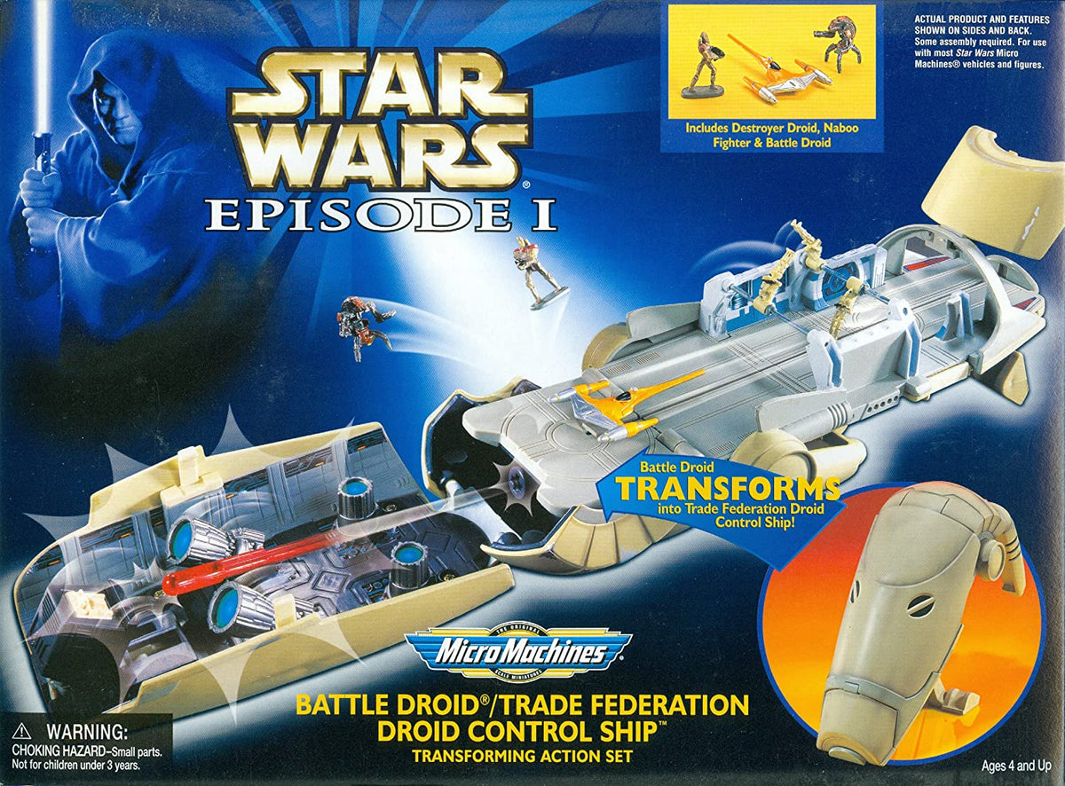 STAR WARS EDISODE I MICROMACHINES BATTLE DROID/TRADE FEDERATION