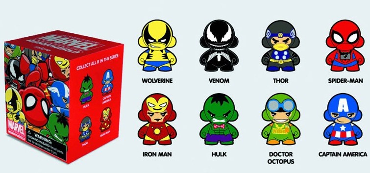 KIDROBOT MARVEL DO IT YOURSELF MUNNYWORLD MICRO MUNNY SERIES 1