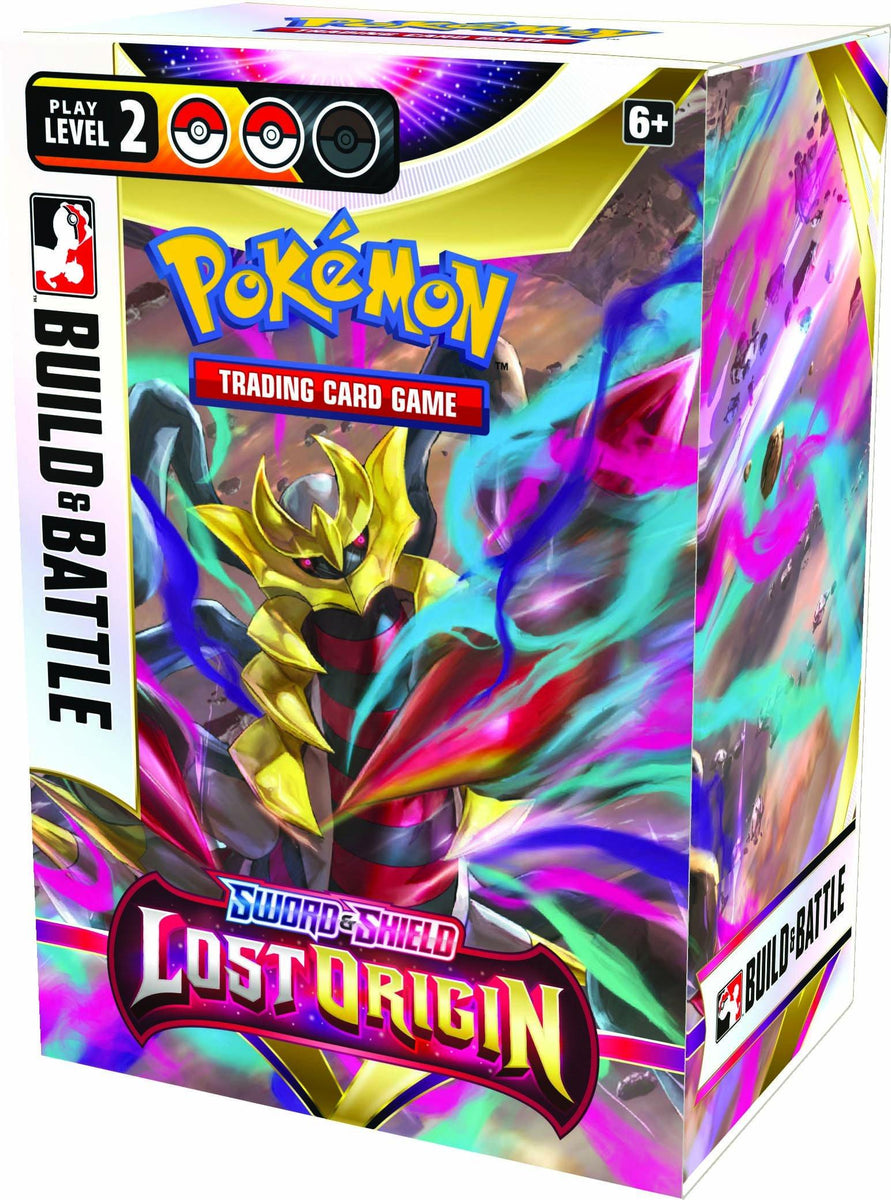 sword & shield lost origin booster display box POKEMON BUILD & BATTLE – Cards and Comics Central Shield—Lost Origin expansion Style:Golden Texture Pokemon TCG Live - SB02