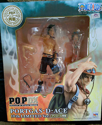 MEGA HOUSE P.O.P. DELUXE PORTGAS D ACE 10TH LIMITED VERSION