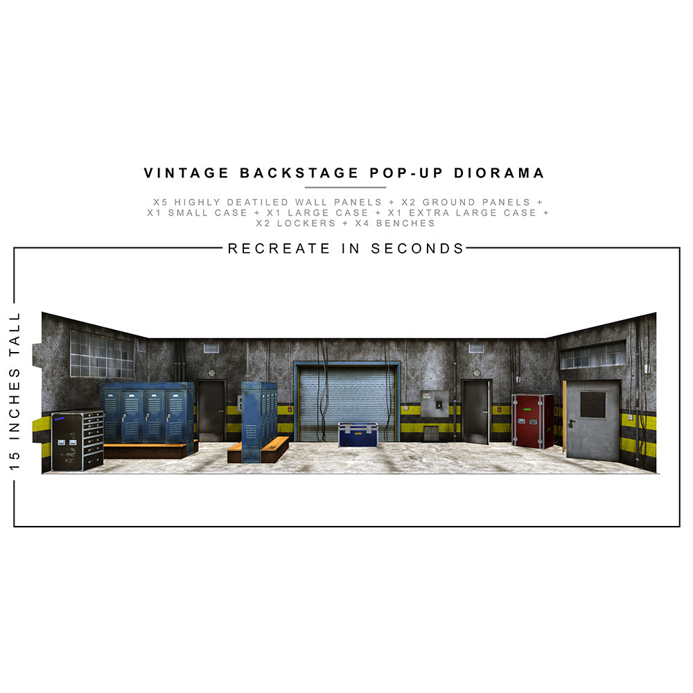 EXTREME SETS VINTAGE BACKSTAGE POP UP 1/12 SCALE DIORAMA – Cards
