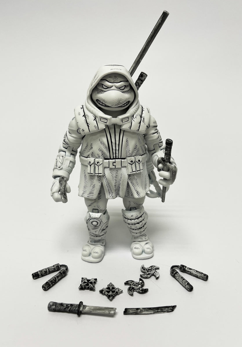 PLAYMATES TMNT THE LAST RONIN ACTION FIGURE PX EXCLUISVE B&W CHASE