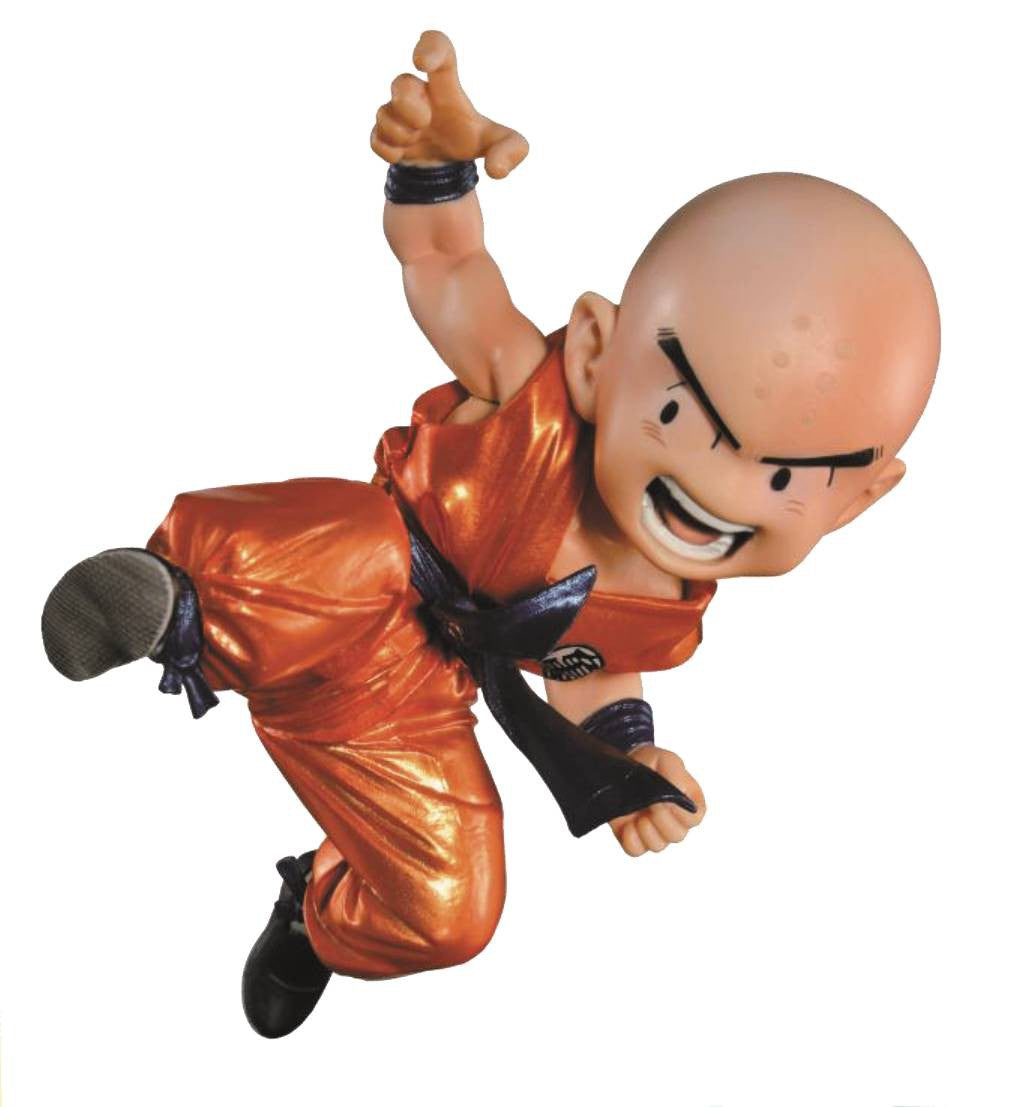 Figurine Dragon Ball Krillin - Banpresto 14 Cm - PVC - Collection Originale - Neuf