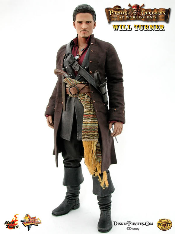 **CALL STORE FOR INQUIRIES** HOT TOYS MMS56 PIRATES OF THE CARIBBEAN AT WORLD'S END WILL TURNER 1/6TH SCALE FIGURE