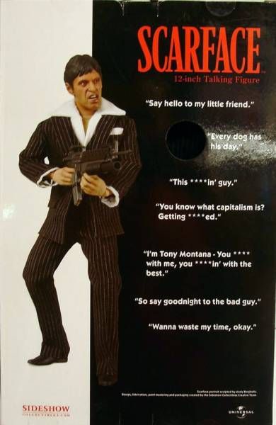 SIDESHOW SCARFACE AL PACINO 12' TALKING FIGURE – Cards and Comics