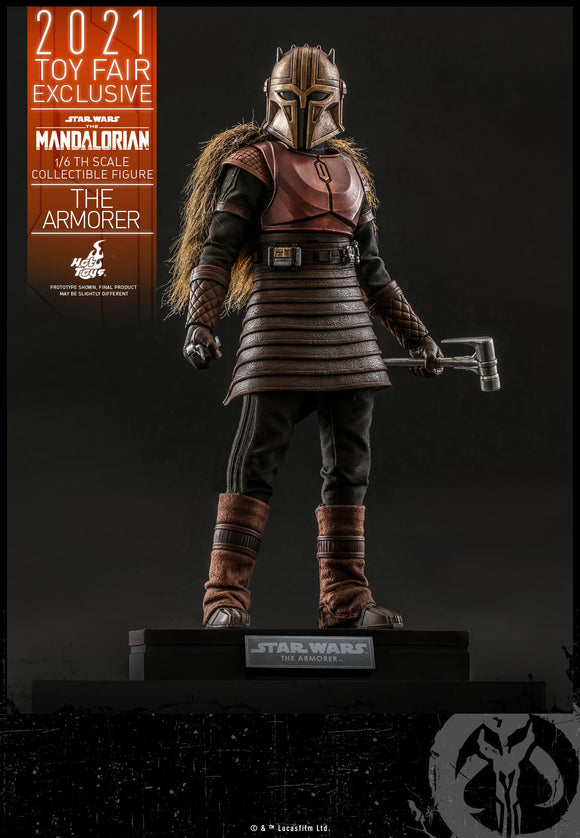 **CALL STORE FOR INQUIRIES** HOT TOYS TMS44 STAR WARS THE MANDALORIAN THE ARMORER 1/6TH SCALE FIGURE