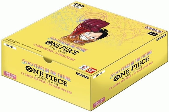 ONE PIECE TCG OP-07 500 YEARS IN THE FUTURE BOOSTER BOX/PACK (STORE PI Cards and Comics Central ONE PIECE TCG OP-07 500 YEARS IN THE FUTURE BOOSTER BOX/PACK (STORE PI Cards and Comics Central