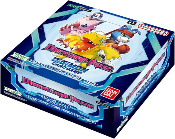 DIGIMON CARD GAME: DIMENSIONAL PHASE BT11 BOOSTER BOX/ PACK DIGIMON CARD GAME: DIMENSIONAL PHASE BT11 BOOSTER BOX/ PACK