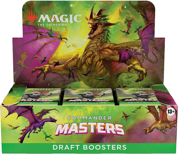 MAGIC THE GATHERING COMMANDER MASTERS DRAFT BOOSTER BOX Cards and Comics Central MAGIC THE GATHERING COMMANDER MASTERS DRAFT BOOSTER BOX Cards and Comics Central