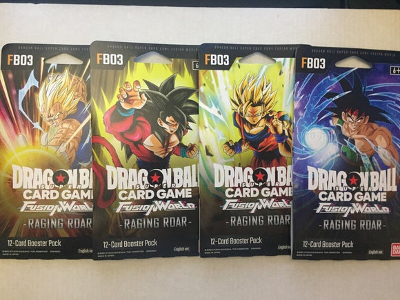 DRAGON BALL SUPER CARD GAME FB-03 RAGING WAR SLEEVED BOOSTER PACK (STORE PICK UP ONLY)
