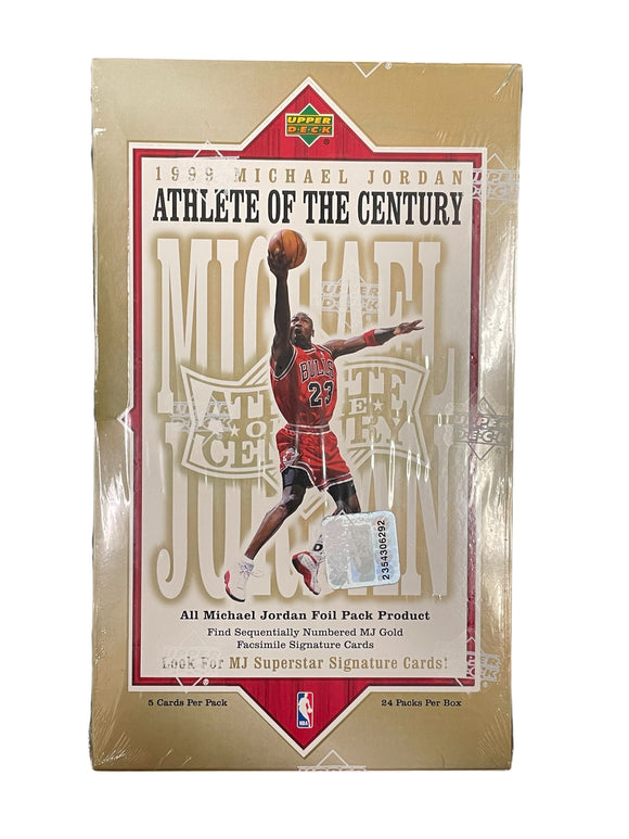 1999 MICHAEL JORDAN UD UPPER DECK ATHLETE OF THE CENTURY BOX SIGNATURE NEW