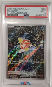 POKEMON MAGIKARP 203/193 PALDEA EVOLVED Shinji Kanda ILLUSTRATION RARE PSA 9