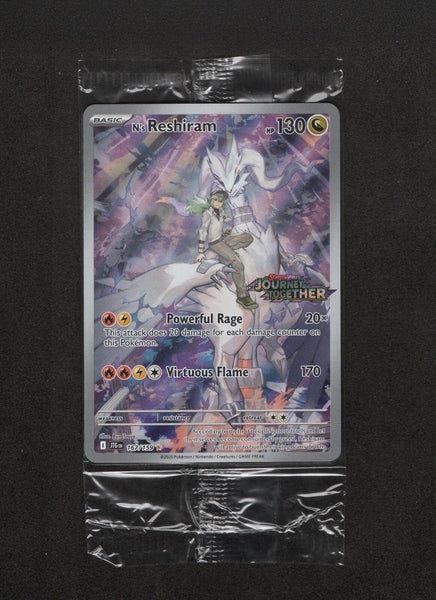 n's reshiram booster box promo POKEMON TCG N'S RESHIRAM 167/159 JOURNEY TOGETHER BOX TOPPER STAMPED H –  Cards and Comics Central
