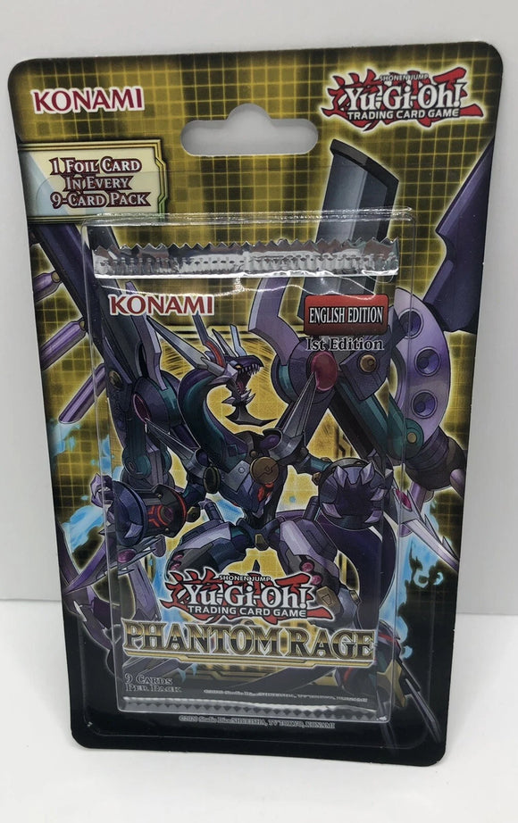 YU-GI-OH! TCG PHANTOM RAGE BLISTER BOOSTER PACK (STORE PICK UP ONLY)