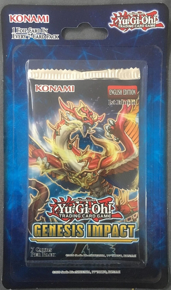 YU-GI-OH! TCG GENESIS IMPACT BLISTER BOOSTER PACK (STORE PICK UP ONLY)