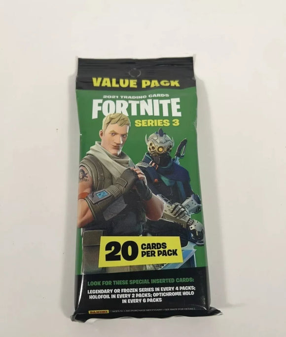 PANINI FORTNITE SERIES 3 2021 TRADING CARDS 20 CARDS PER PACK VALUE PACK (STORE PICKUP ONLY)