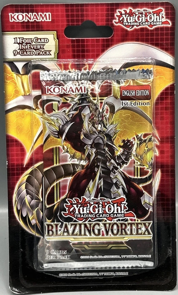 YU-GI-OH! TCG BLAZING VORTEX BLISTER BOOSTER PACK (STORE PICK UP ONLY)