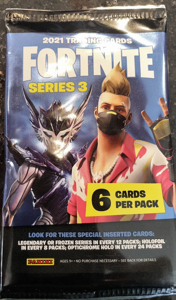 PANINI FORTNITE SERIES 3 2021 TRADING CARDS 6 CARDS PER PACK SEALED PACK (STORE PICKUP ONLY)
