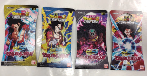 DRAGON BALL SUPER CARD GAME B-11 VERMILION BLOODLINE SLEEVED BOOSTER PACK (STORE PICK UP ONLY)