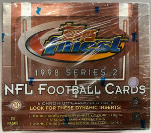 1998 TOPPS FINEST SERIES 2 NFL FOOTBALL HOBBY BOX PEYTON MANNING RC NEW (B)