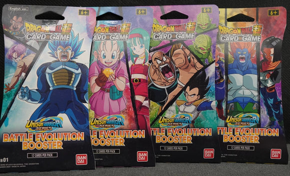 DRAGON BALL SUPER CARD GAME EB-01 BATTLE EVOLUTION SLEEVED BOOSTER PACK (STORE PICK UP ONLY)