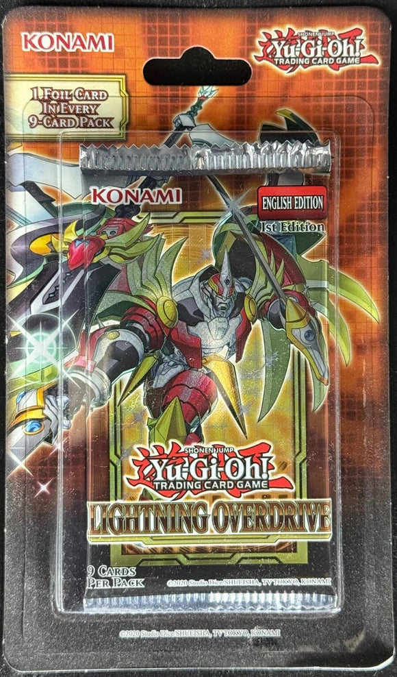 YU-GI-OH! TCG LIGHTNING OVERDRIVE BLISTER BOOSTER PACK (STORE PICK UP ONLY)