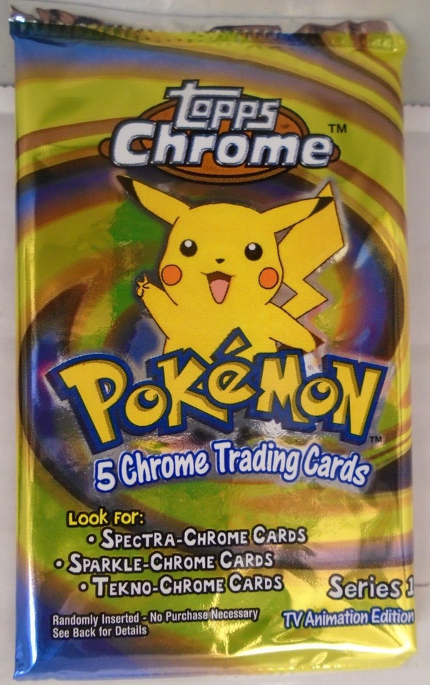 TOPPS POKEMON SERIES ONE CHROMIUM TRADING CARD PACK BOOSTER NEW SEALED –  Cards and Comics Central