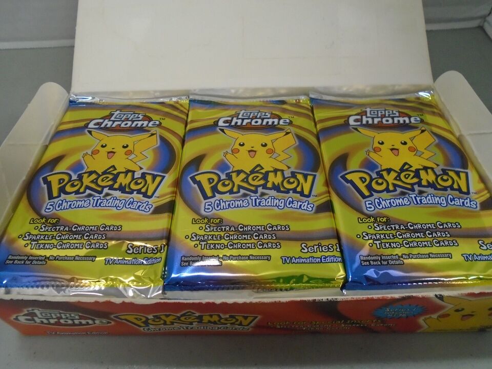 TOPPS POKEMON SERIES ONE CHROMIUM TRADING CARD PACK BOOSTER NEW SEALED Cards and Comics Central TOPPS POKEMON SERIES ONE CHROMIUM TRADING CARD PACK BOOSTER NEW SEALED Cards and Comics Central