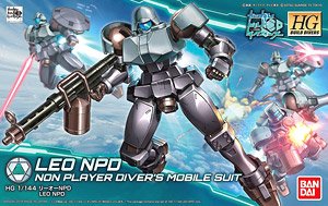 BANDAI HG BUILD DIVERS GUNDAM LEO NPD NON PLAYER DIVER'S MOBILE SUIT