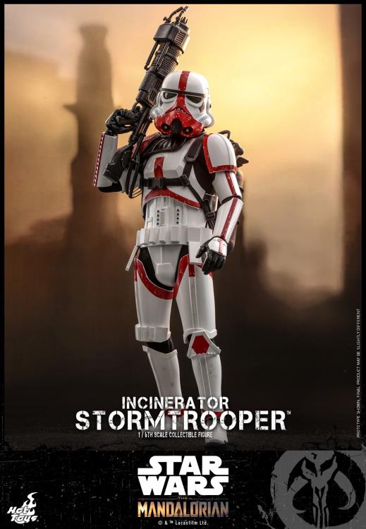 **CALL STORE FOR INQUIRIES** HOT TOYS TMS012 STAR WARS THE MANDALORIAN INCINERATOR STORMTROOPER 1/6TH SCALE FIGURE