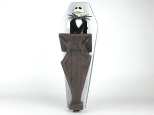 THE NIGHTMARE BEFORE CHRISTMAS JACK WITH PODIUM GREY COFFIN