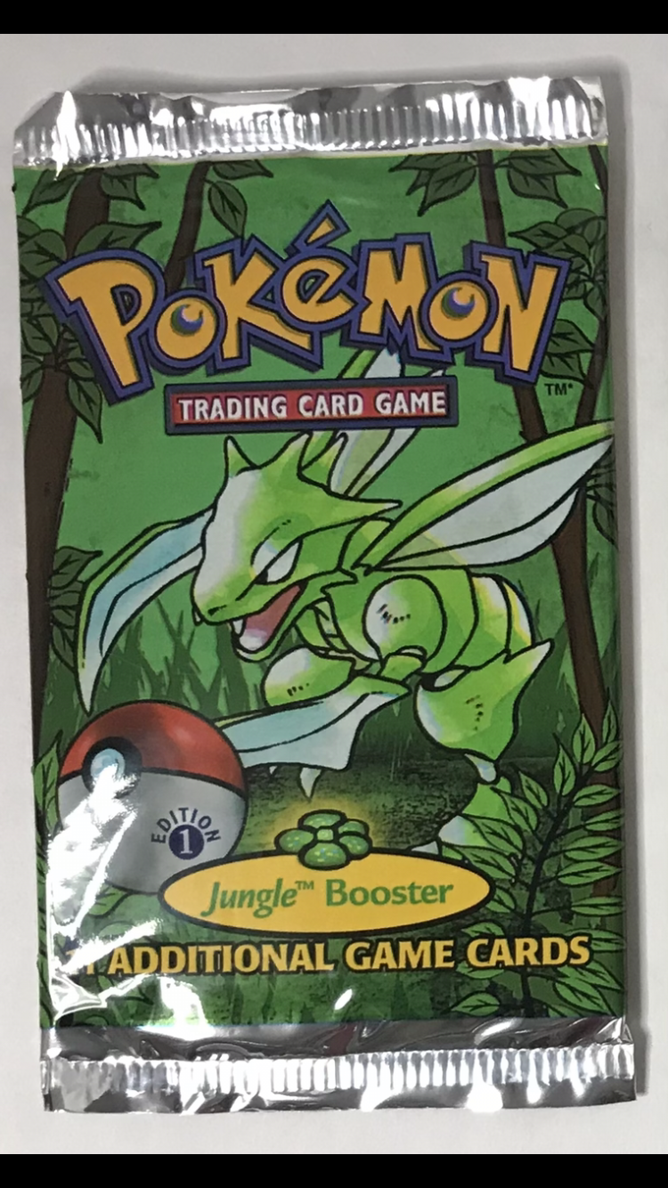 Pokemon 1st Edition Jungle Booster Pack Cards and Comics Central Pokemon 1st Edition Jungle Booster Pack Cards and Comics Central