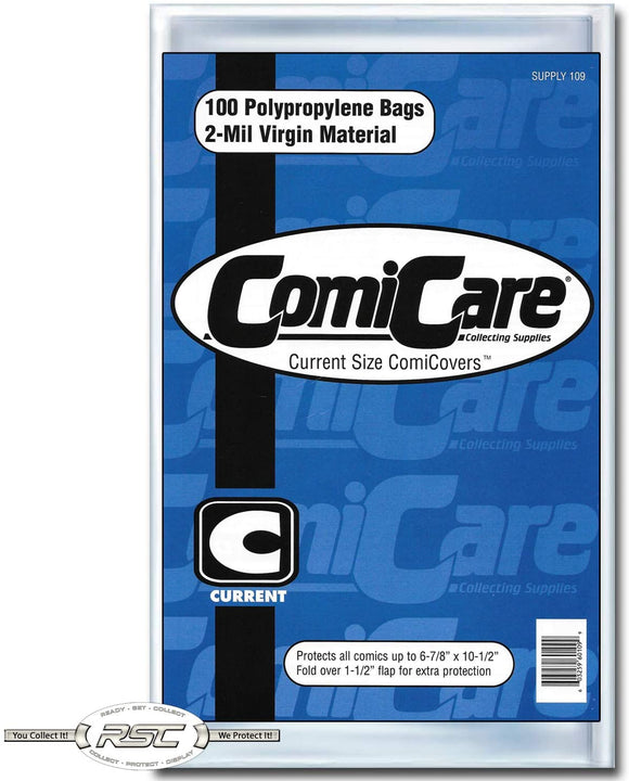 ComiCare Current Size 100 ct Comic bags