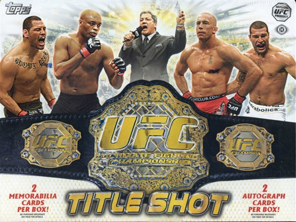 TOPPS UFC TITLE SHOT TRADING CARD HOBBY BOX