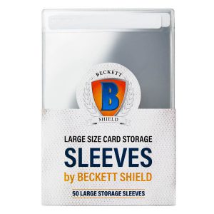beckett shield resealable graded card sleeves Beckett Shield Semi-Rigid Storage Sleeves Card, Size Large - 50 Count for sale online
