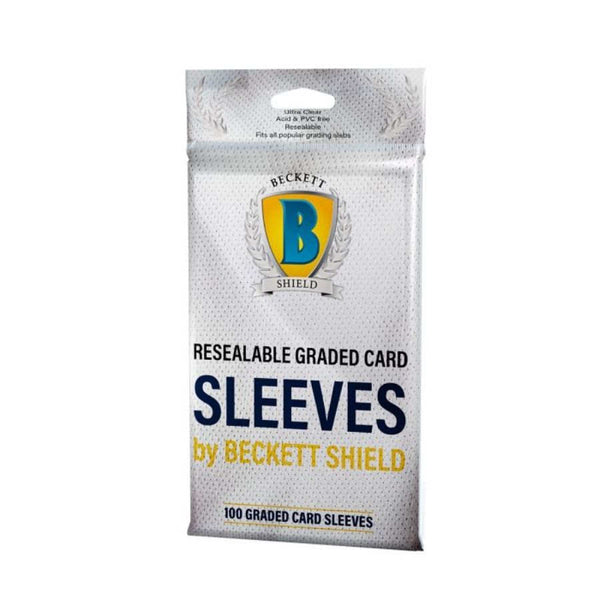 BECKETT SHIELD RESEALABLE GRADED CARD SLEEVES 100 COUNT  Cards and Comics  Central