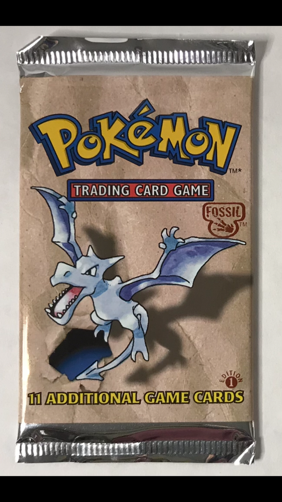 Pokemon 1st Edition Fossil Booster Pack Cards and Comics Central Pokemon 1st Edition Fossil Booster Pack Cards and Comics Central