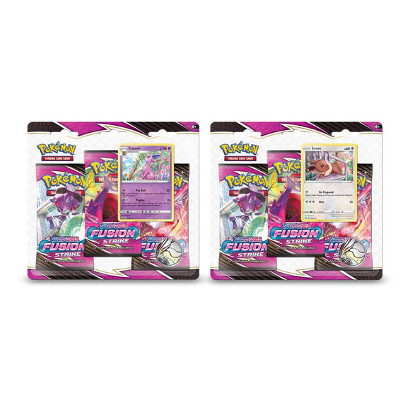 POKEMON SWORD & SHIELD FUSION STRIKE 3 PACK BLISTER Cards and Comics Central POKEMON SWORD & SHIELD FUSION STRIKE 3 PACK BLISTER Cards and Comics Central