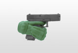 TOMYTEC LITTLE ARMORY LAOP07 FIGMA TACTICAL GLOVES 2 GREEN SET