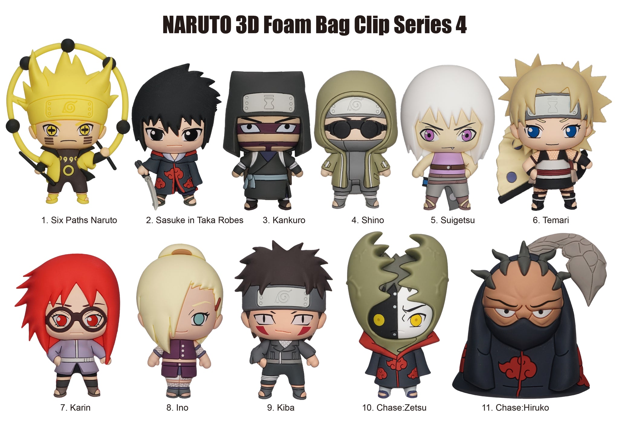 Viz Media Naruto Shippuden Series 4 - 3D Foam Bag Clip in Blind Bag Viz Media Naruto Shippuden Series 4 - 3D Foam Bag Clip in Blind Bag
