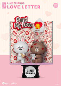 BEAST KINGDOM DIORAMA STAGE DS-103 LINE FRIENDS LOVE LETTER