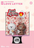 BEAST KINGDOM DIORAMA STAGE DS-103 LINE FRIENDS LOVE LETTER