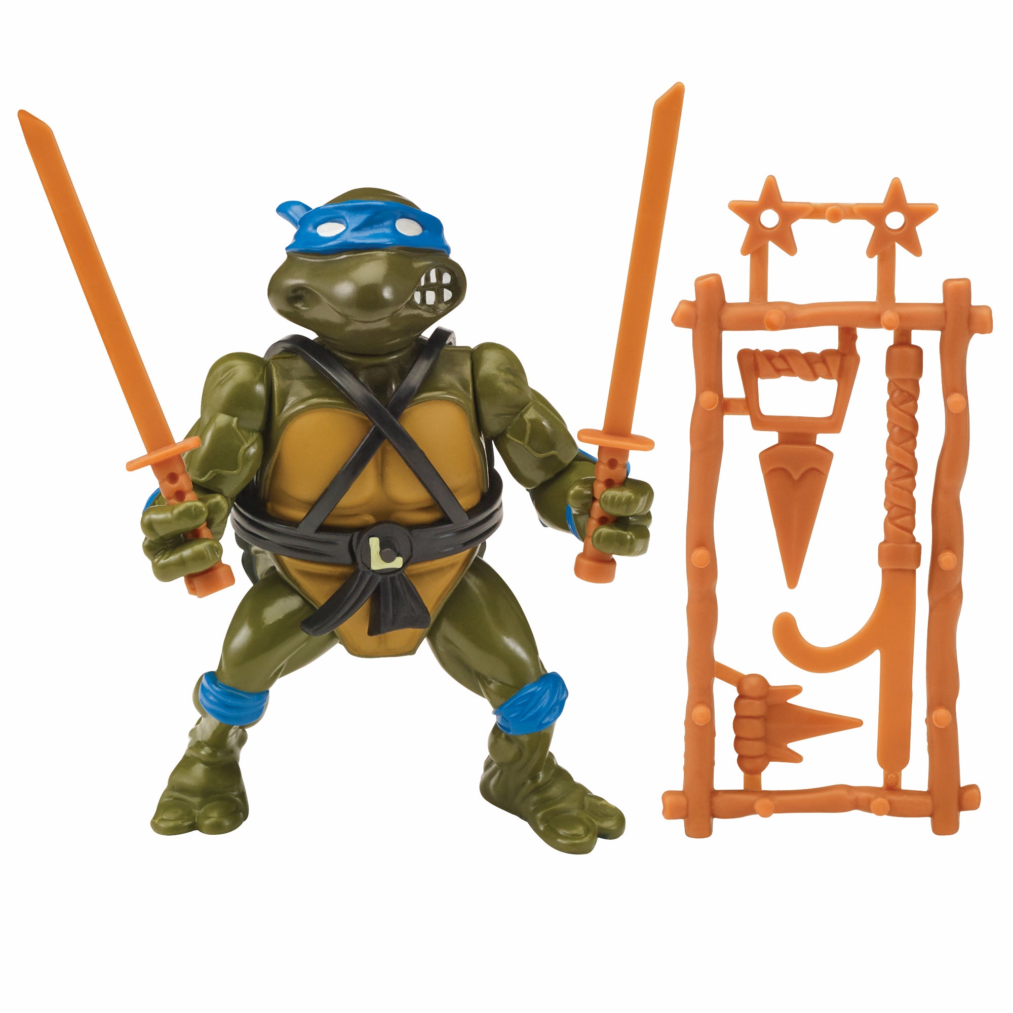 PLAYMATES TMNT CLASSIC LEONARDO BASIC ACTION FIGURE – Cards and