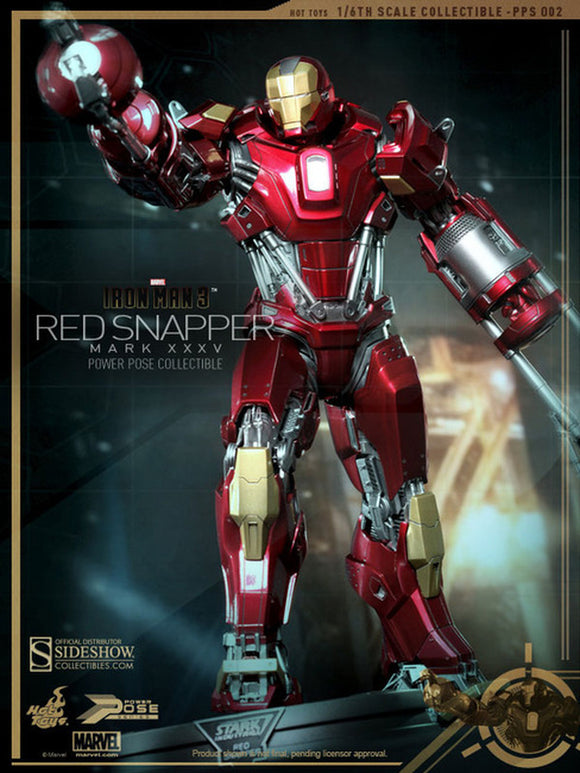 **CALL STORE FOR INQUIRIES** HOT TOYS PPS002 MARVEL IRON MAN 3 RED SNAPPER MARK XXXV 1/6TH SCALE FIGURE