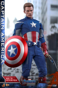 **CALL STORE FOR INQUIRIES** HOT TOYS MMS563 MARVEL AVENGERS ENDGAME CAPTAIN AMERICA 2012 VERSION 1/6TH SCALE FIGURE
