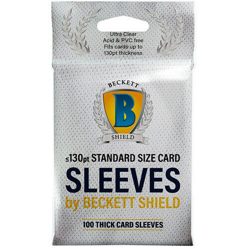 Beckett Shield - 130 pt Standard Sleeves (Thick sleeves)