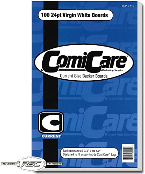 ComiCare Current Size Comic Back Boards – Cards and Comics Central