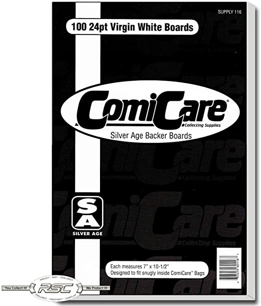 ComiCare Silver Size Comic Back Boards